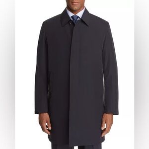 Sanyo Men's Charcoal Trench Coat Wool Blend Removable Lining PR230 Size 40R